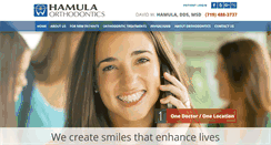 Desktop Screenshot of hamulaorthodontics.com